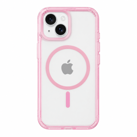 ObaStyle Clear Rose Case with MagSafe for iPHONE 15