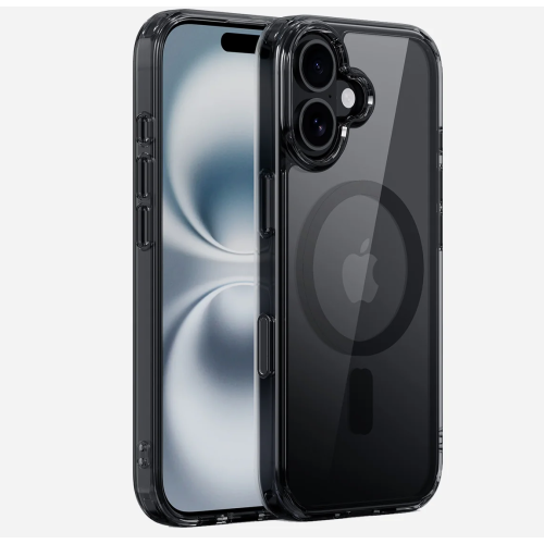 ObaStyle Clear Black Case with MagSafe for iPHONE 17