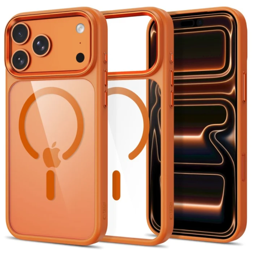 ObaStyle Clear Orange Case with MagSafe for iPHONE 17 Pro