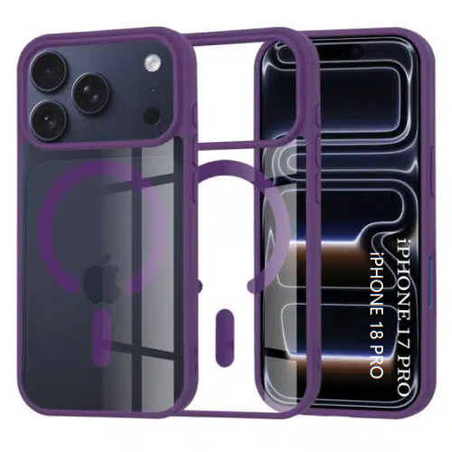 ObaStyle Clear Purple Case with MagSafe for iPHONE 17 Pro/ 18 Pro