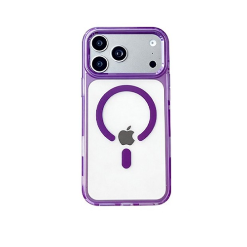 ObaStyle Clear Purple Case with MagSafe for iPHONE 17