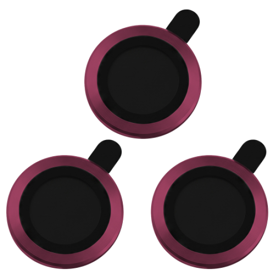 Set of lens glasses για iPhone 18 Pro / 18 Pro Max Burgundy 3pcs- EU
