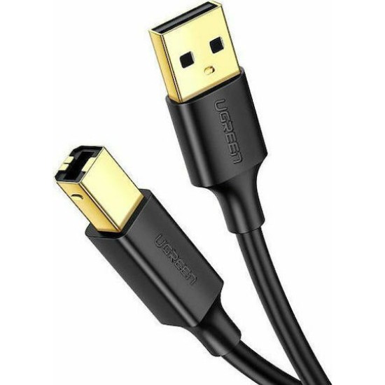 Ugreen USB 2.0 Cable USB-A male - USB-B male Μαύρο 2m 