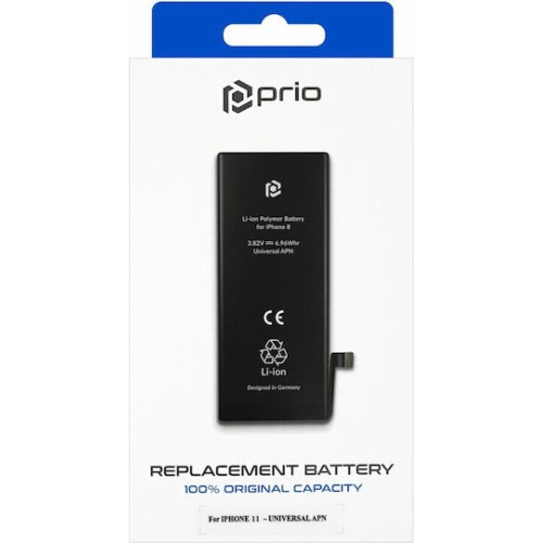 Prio Συμβατή Μπαταρία Αντικατάστασης 3110mAh για Iphone 11
