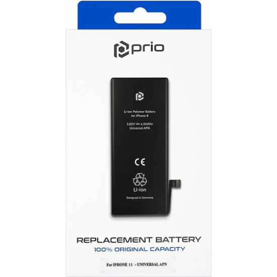 Prio Συμβατή Μπαταρία Αντικατάστασης 3110mAh για Iphone 11