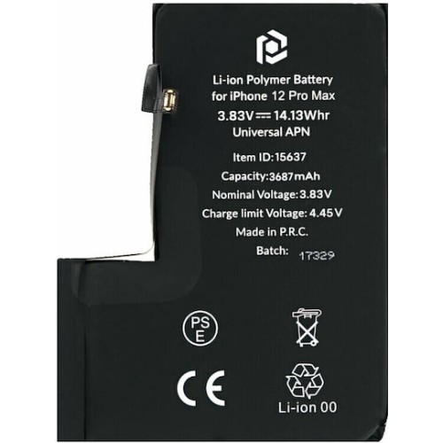 Prio Συμβατή Μπαταρία Αντικατάστασης 3969mAh για Iphone 12 Pro Max