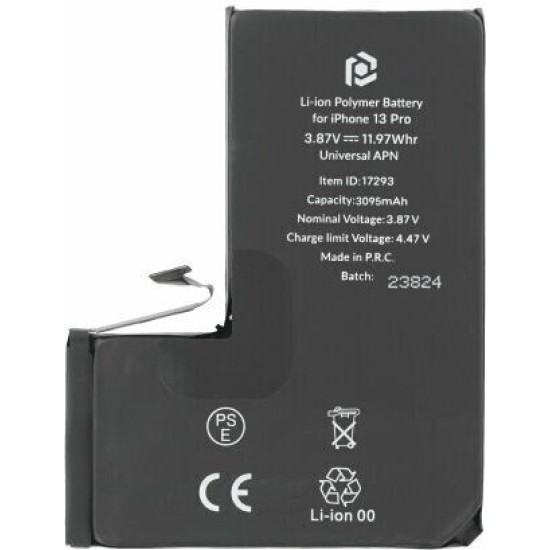 Prio Συμβατή Μπαταρία Αντικατάστασης 3095mAh για iPhone 13 Pro