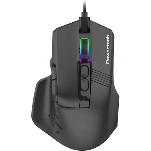 Powertech PT-1274 RGB Gaming Ποντίκι 12000 DPI Μαύρο