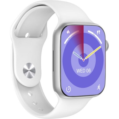 Platinet Aluminium 44mm Smartwatch με Παλμογράφο (Λευκό)