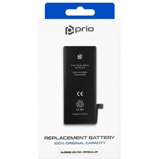 Prio Συμβατή Μπαταρία Αντικατάστασης για iPhone 12 / 12 Pro