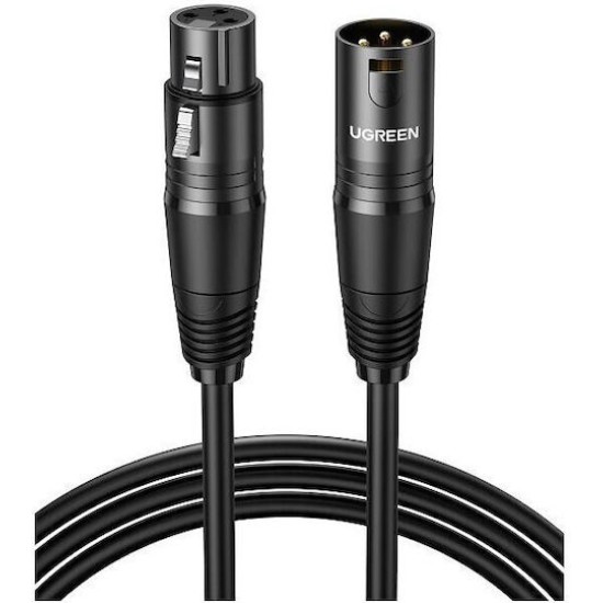 Ugreen Av130 Cable XLR female - XLR male Μαύρο 3m