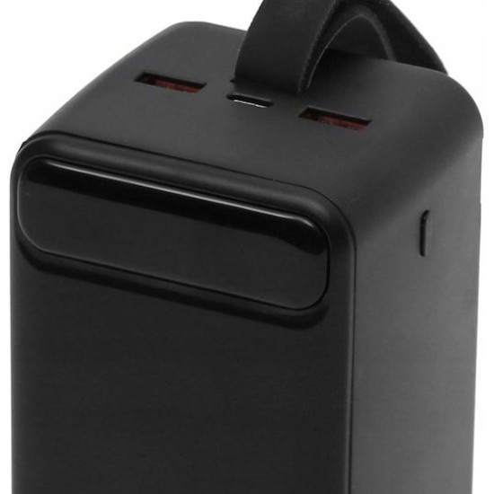 Platinet Power Bank 50000mAh 20W με 2 Θύρες USB-A και Θύρα USB-C Power Delivery / Quick Charge 3.0 Μαύρο