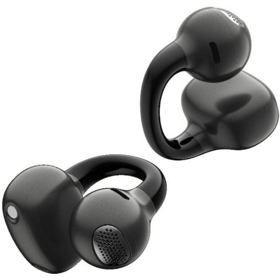 Edifier Comfo Q Open Ear Bluetooth Handsfree Ακουστικά με Αντοχή στον Ιδρώτα και Θήκη Φόρτισης Μαύρα