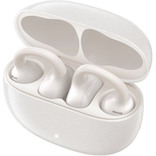 Edifier Comfo Q Open Ear Bluetooth Handsfree Ακουστικά με Αντοχή στον Ιδρώτα και Θήκη Φόρτισης Λευκά