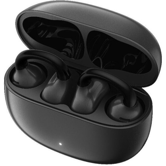 Edifier Comfo Q Open Ear Bluetooth Handsfree Ακουστικά με Αντοχή στον Ιδρώτα και Θήκη Φόρτισης Μαύρα