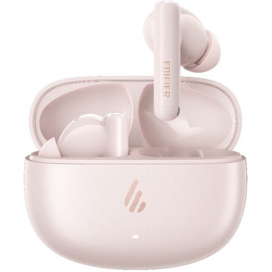Edifier X5 Pro In-ear Bluetooth Handsfree Ακουστικά με Αντοχή στον Ιδρώτα και Θήκη Φόρτισης Ροζ