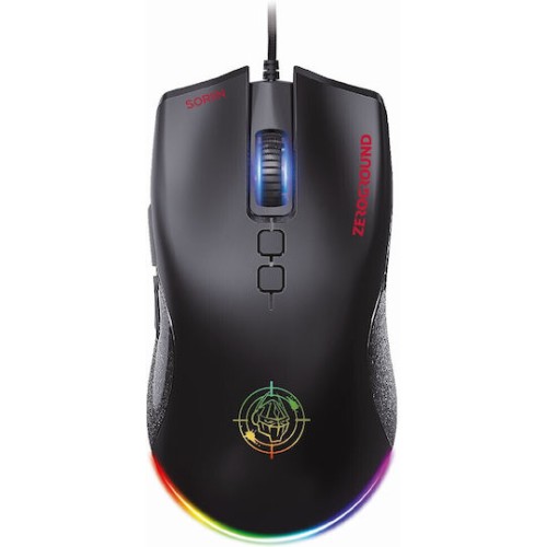 Zeroground SORIIN v2.0 RGB Gaming Ποντίκι 7200 DPI Μαύρο