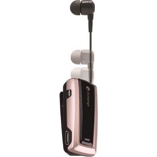iXchange UA24 In-ear Bluetooth Handsfree Ακουστικό Πέτου Χρυσό